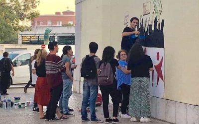 Bloco de Esquerda vandalizou parede do “Técnico”